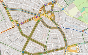 Karte Radverkehrskonzept Rodenbach