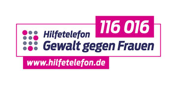 Logo Hilfetelefon - Gewalt gegen Frauen 